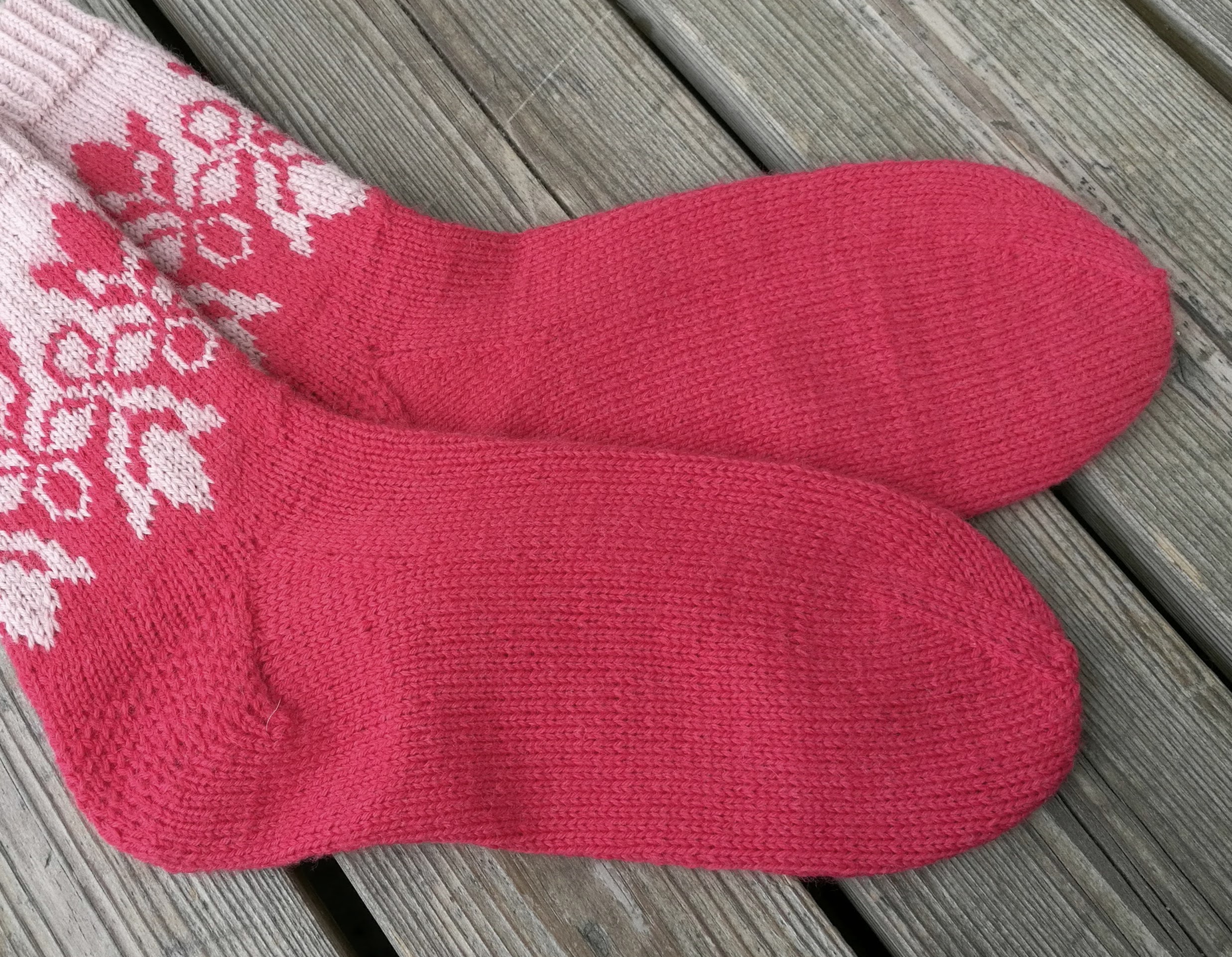 Rounded barn toe pattern for cuffdown socks Knitgrammer