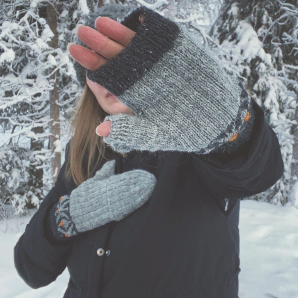 Convertible mittens knitting pattern